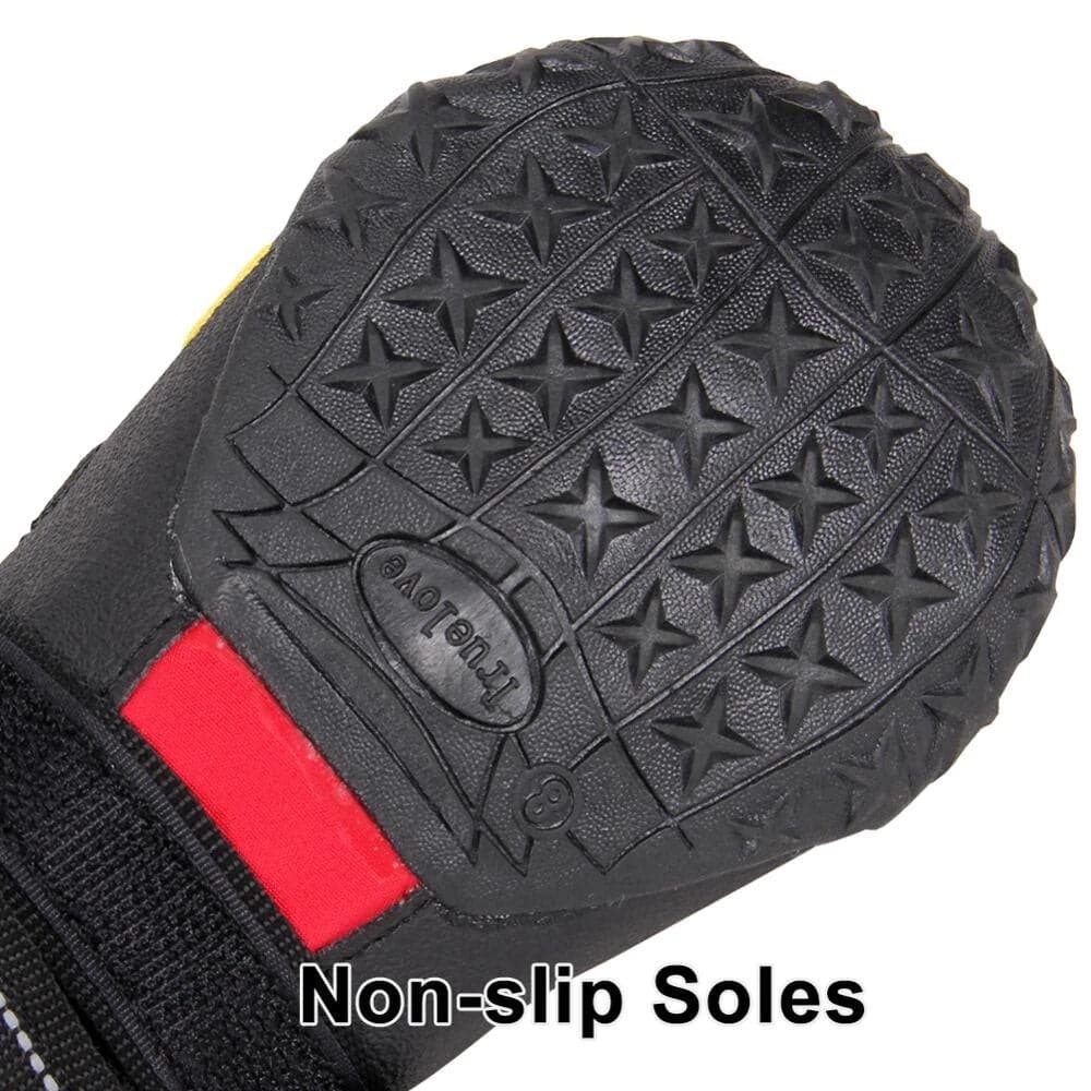Truelove Waterproof Pet Boots for Dogs (Red, Set of 4) - Image 4