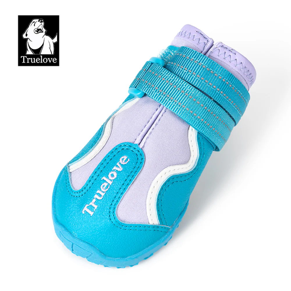 Truelove Reflective Waterproof and TPR Sole Shoes for Dogs (Algiers Blue/Lavender, Set of 4) - Image 7