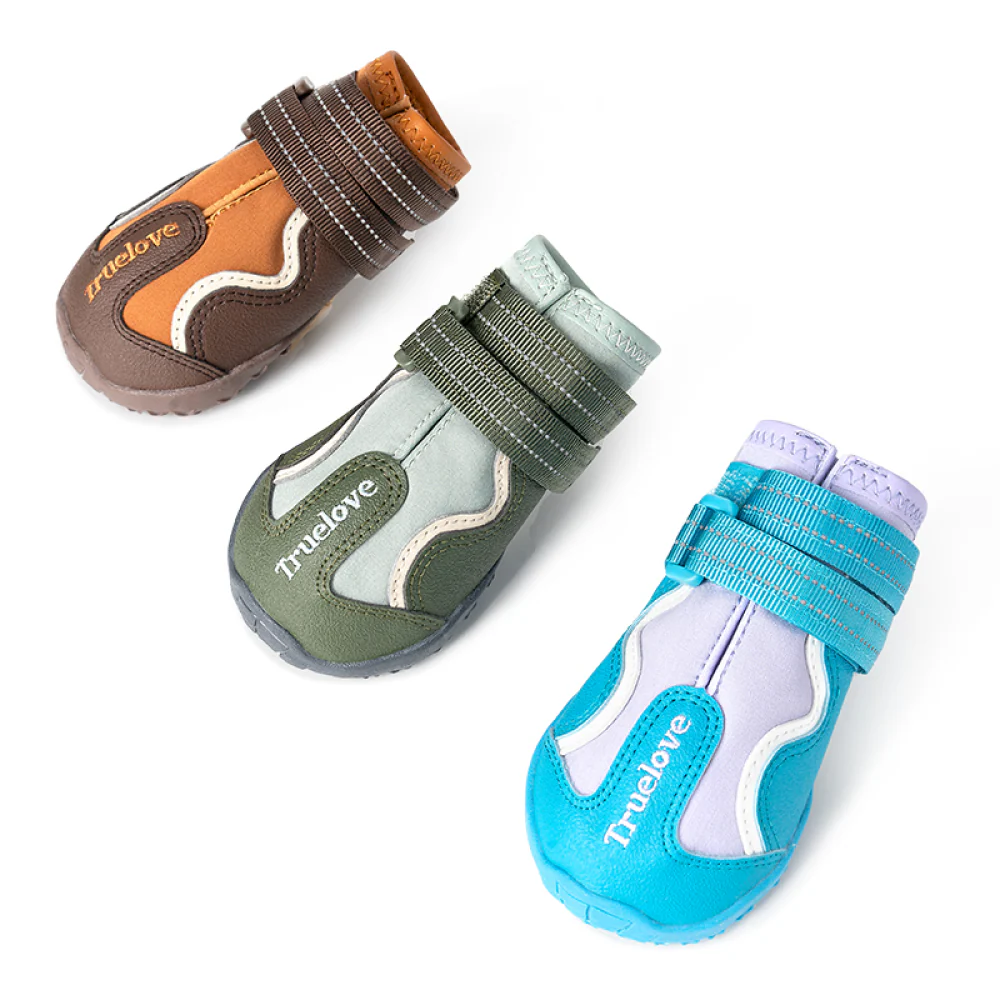 Truelove Reflective Waterproof and TPR Sole Shoes for Dogs (Cypress/Harbor Gray, Set of 4) - Image 7