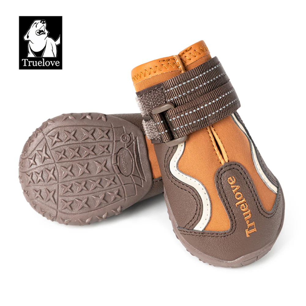 Truelove Reflective Waterproof and TPR Sole Shoes for Dogs (Pinecone/Glazed Ginger, Set of 4) - Image 3