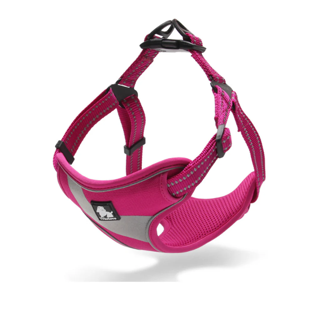 Truelove Step in with Duraflex Buckles & 3M Reflective Harness for Dogs (Fuschia) - Image 11