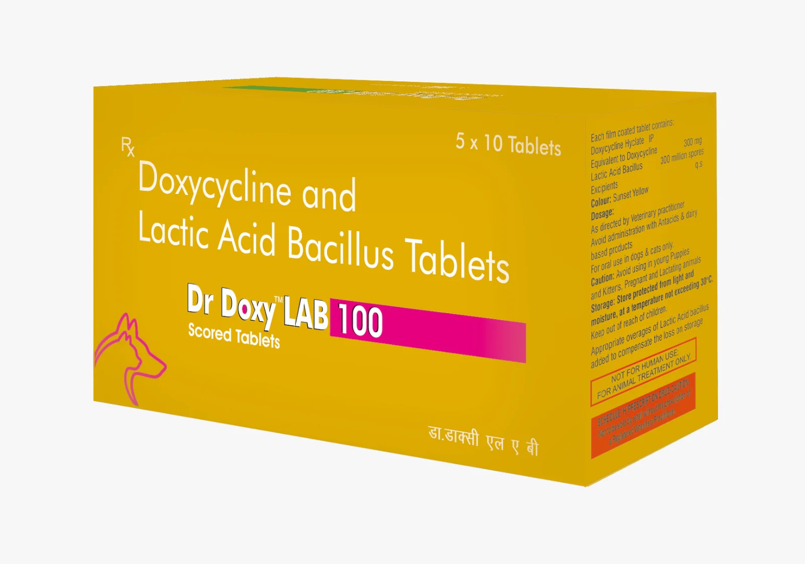 TTK Dr Doxy LAB 100mg Tablets for Dogs & Cats (Doxycycline & Lactic Acid Bacillus)
