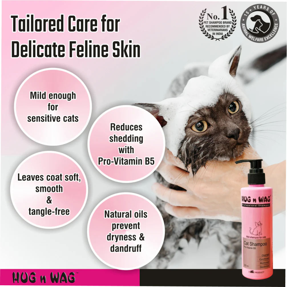 Ttk Hug n Wag Professional Mild Cat Shampoo with Pro Vitamin B5 - Image 11