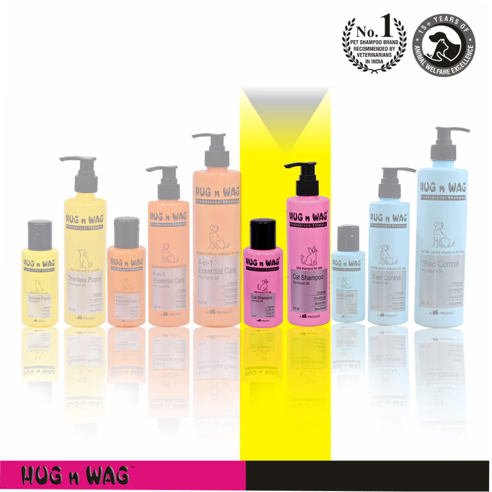 Ttk Hug n Wag Professional Mild Cat Shampoo with Pro Vitamin B5 - Image 6