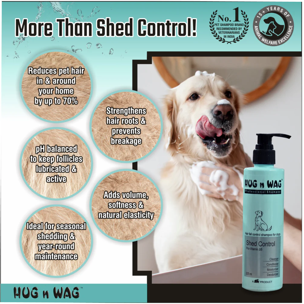 Ttk Hug n Wag Professional Shed Control Shampoo with Pro Vitamin B5 for Dogs - Image 10