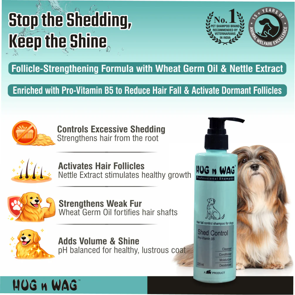 Ttk Hug n Wag Professional Shed Control Shampoo with Pro Vitamin B5 for Dogs - Image 11