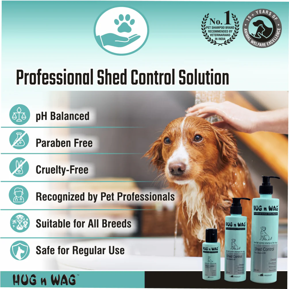 Ttk Hug n Wag Professional Shed Control Shampoo with Pro Vitamin B5 for Dogs - Image 9