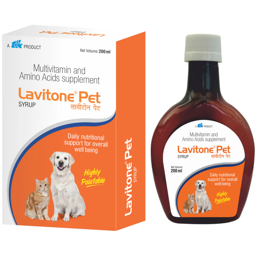 Ttk Lavitone Pet Syrup Multivitamin and Amino Acid Supplement for Dogs and Cats (200ml) - Image 2