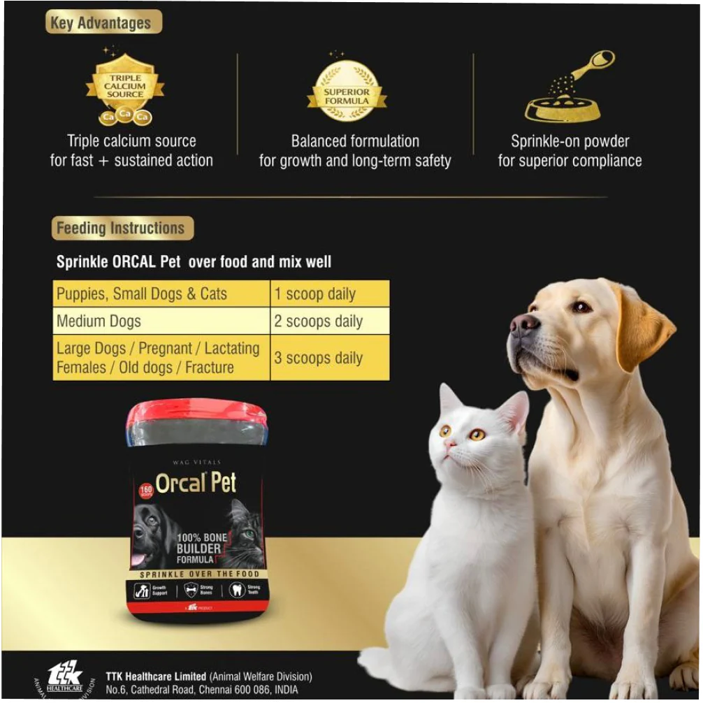 Ttk Orcal Pet Bone Builder for Dogs and Cats - Image 2