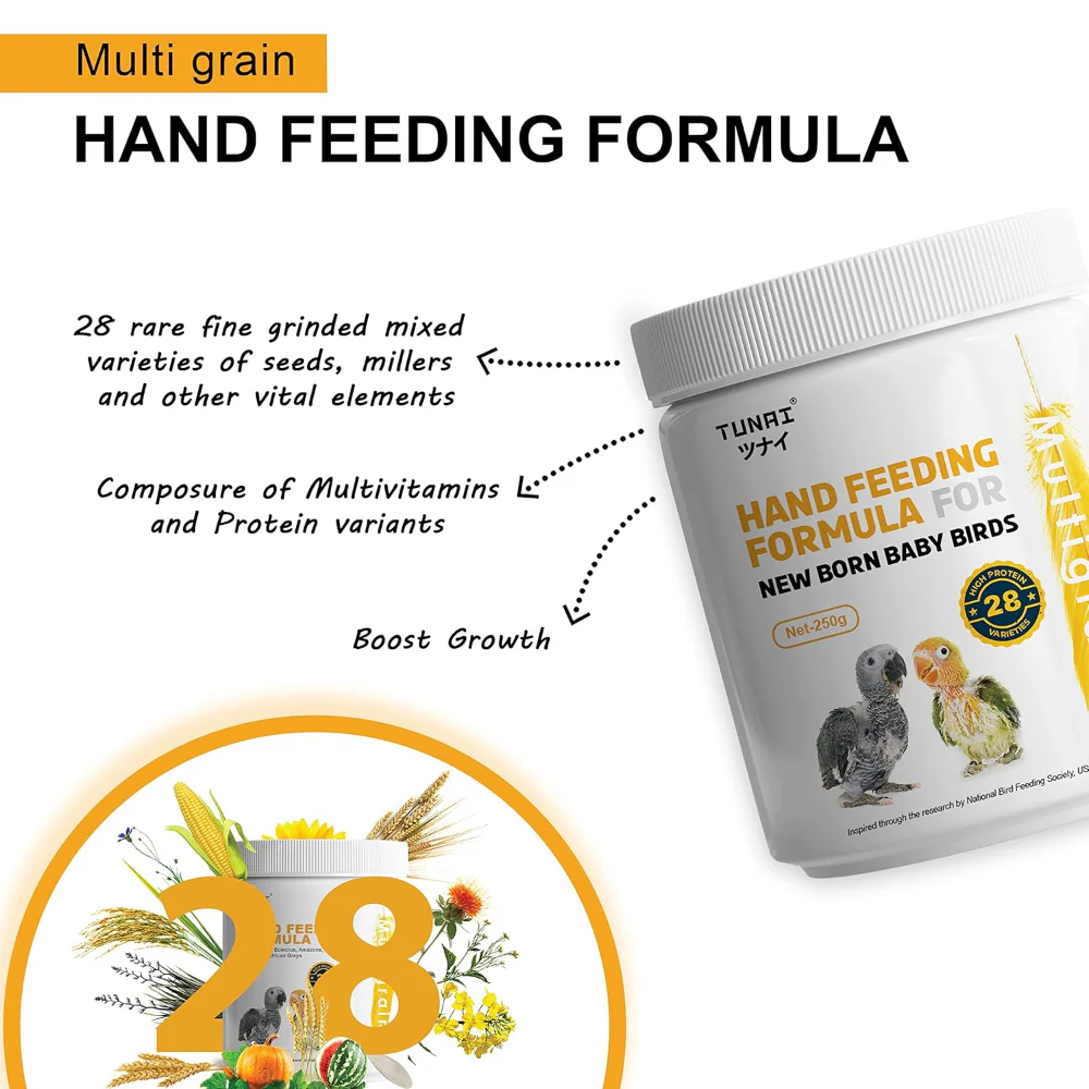 Tunai Hand Feeding Formula for All New Born Baby Birds - Image 2