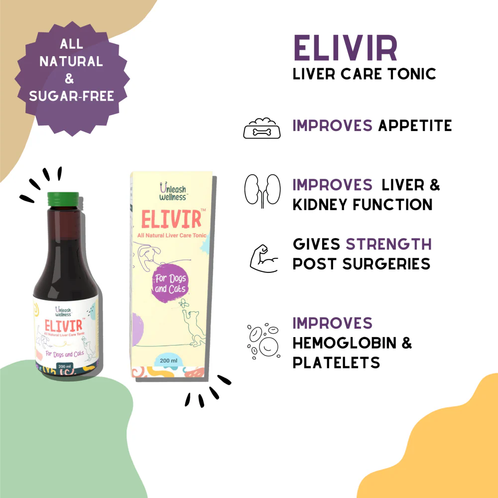 Unleash Wellness Elivir Natural Liver Tonic for Dogs and Cats - Image 2