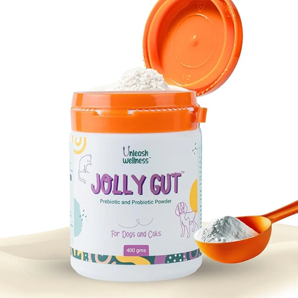Unleash Wellness Jolly Gut Pre and Pro Biotic Supplement for Dogs and Cats - Image 3