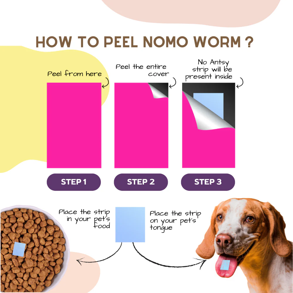 Unleash Wellness NoMo Worm Natural Deworming Strips for Dogs and Cats - Image 5