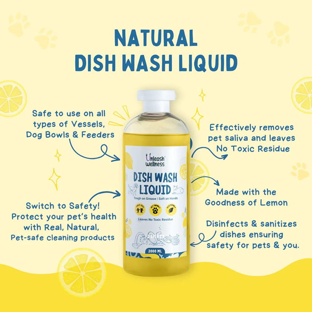 Unleash Wellness Pet Safe Dishwashing Liquid for Dogs and Cats - Image 4