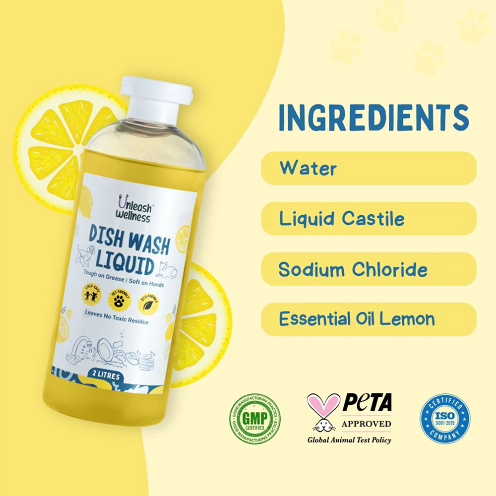 Unleash Wellness Pet Safe Dishwashing Liquid for Dogs and Cats - Image 5