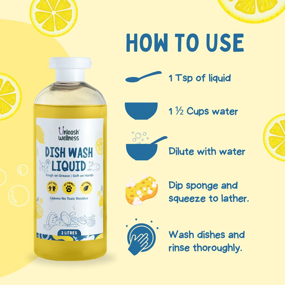 Unleash Wellness Pet Safe Dishwashing Liquid for Dogs and Cats - Image 7