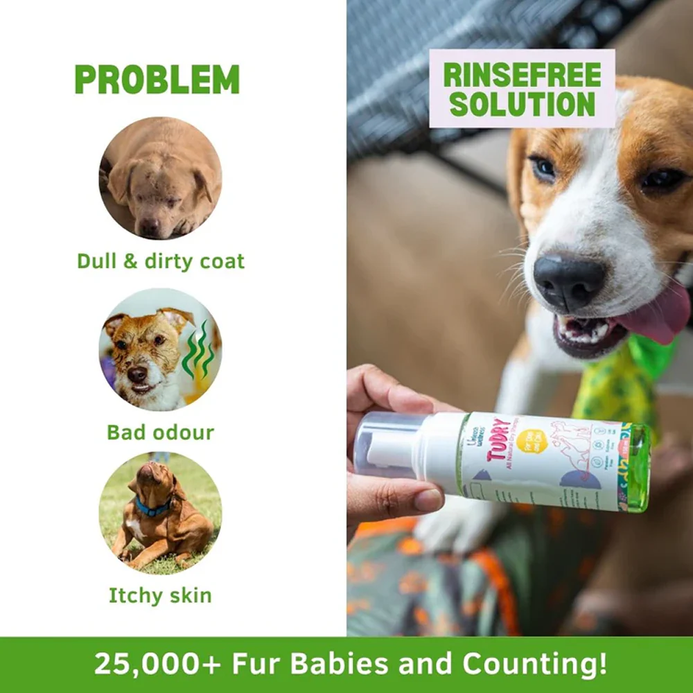 Unleash Wellness TuDry All Natural Waterless Shampoo for Dogs and Cats - Image 2