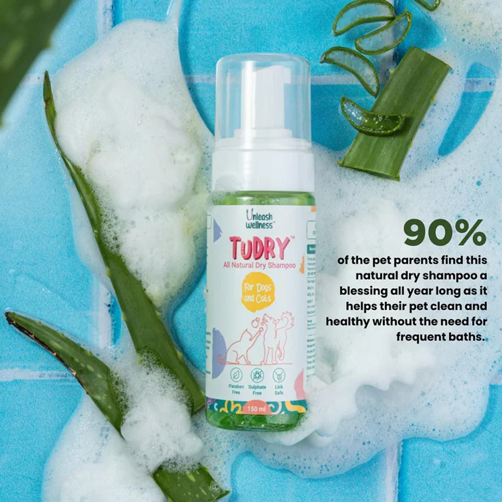 Unleash Wellness TuDry All Natural Waterless Shampoo for Dogs and Cats - Image 9