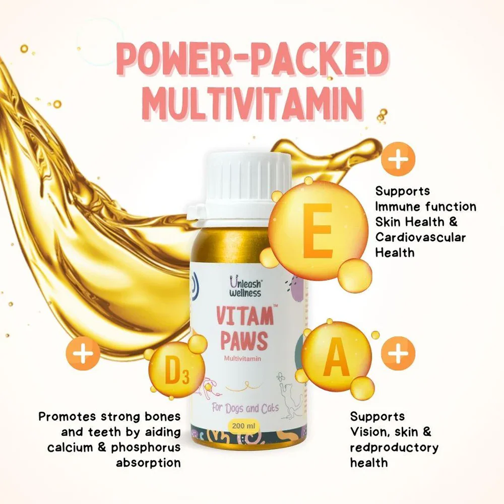 Unleash Wellness Vitam Paws Multivitamin Supplement for Dogs and Cats - Image 9