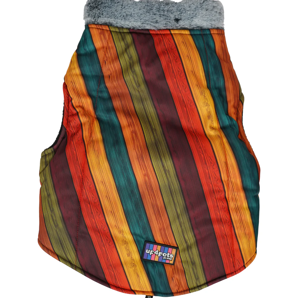 Up4pets Autumn Stripe Polyester Fleece Jackets for Dogs and Cats - Image 3