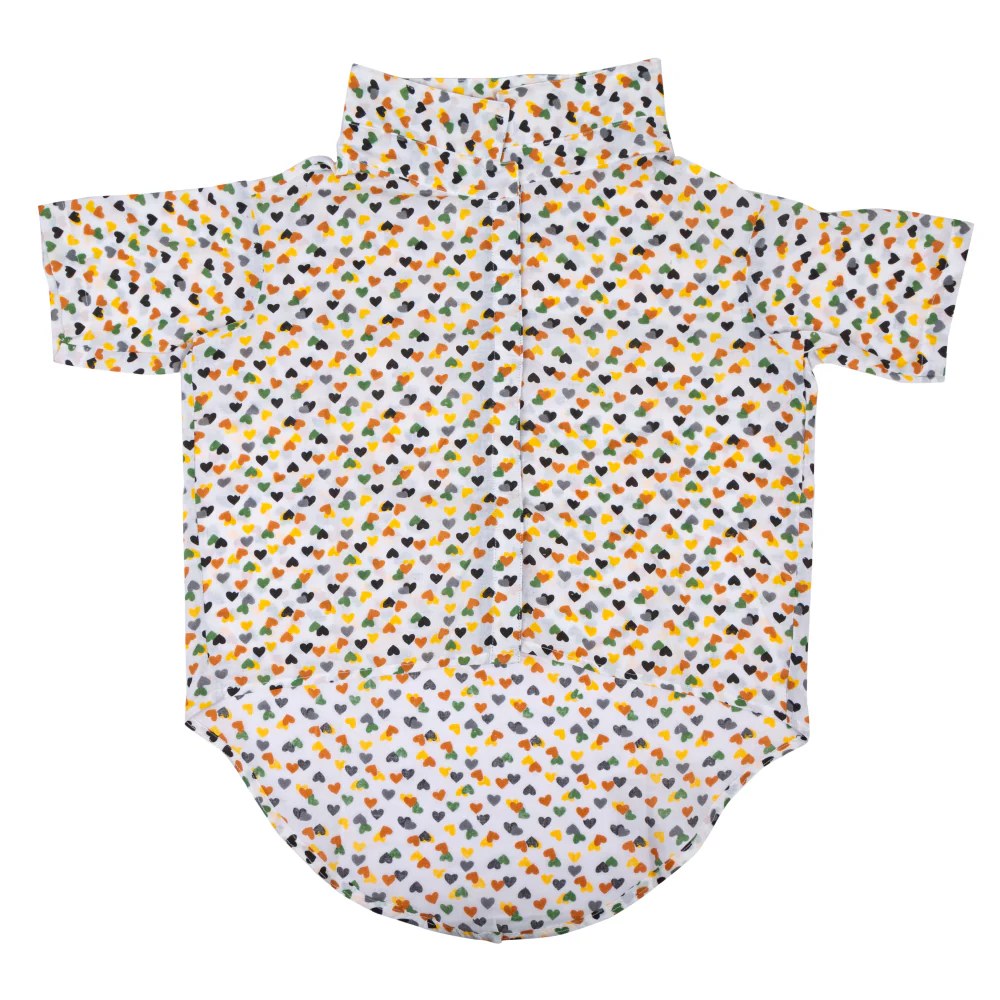 Up4pets Dreamy Hearts Cotton Shirts for Dogs (Orange) - Image 3