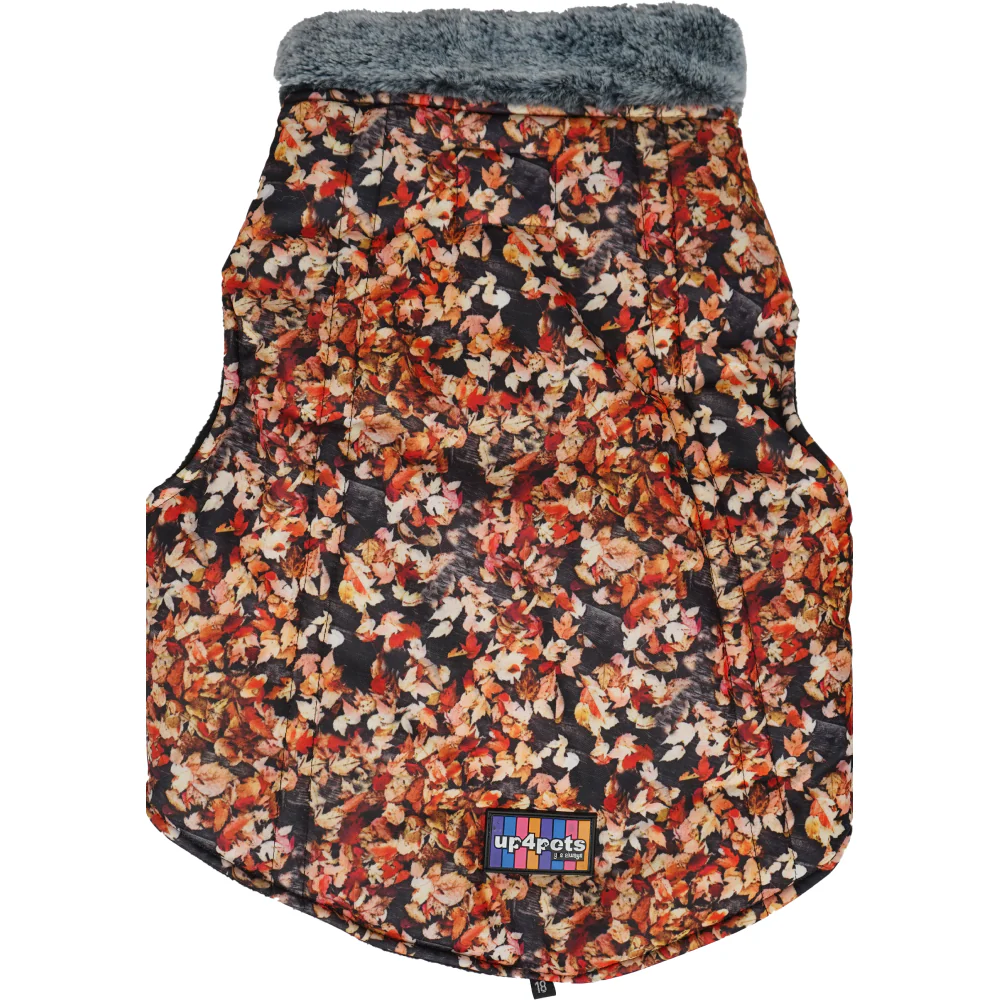 Up4pets Small Autumn Leaf Polyester Fleece Jackets for Dogs and Cats - Image 3