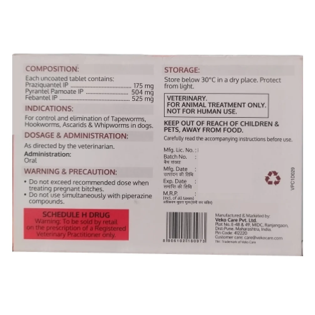 Veko KTD XL Yum Tablet Dewormer for Dogs - Image 3
