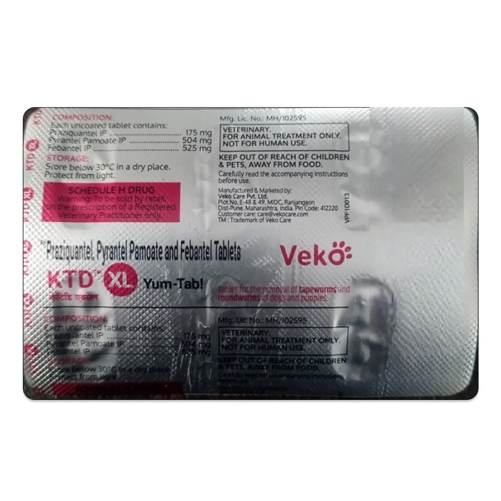 Veko KTD XL Yum Tablet Dewormer for Dogs - Image 4