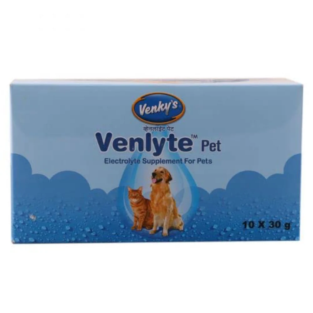 Venkys Venlyte Pet Electrolyte Supplement for Dogs and Cats (30g) - Image 2