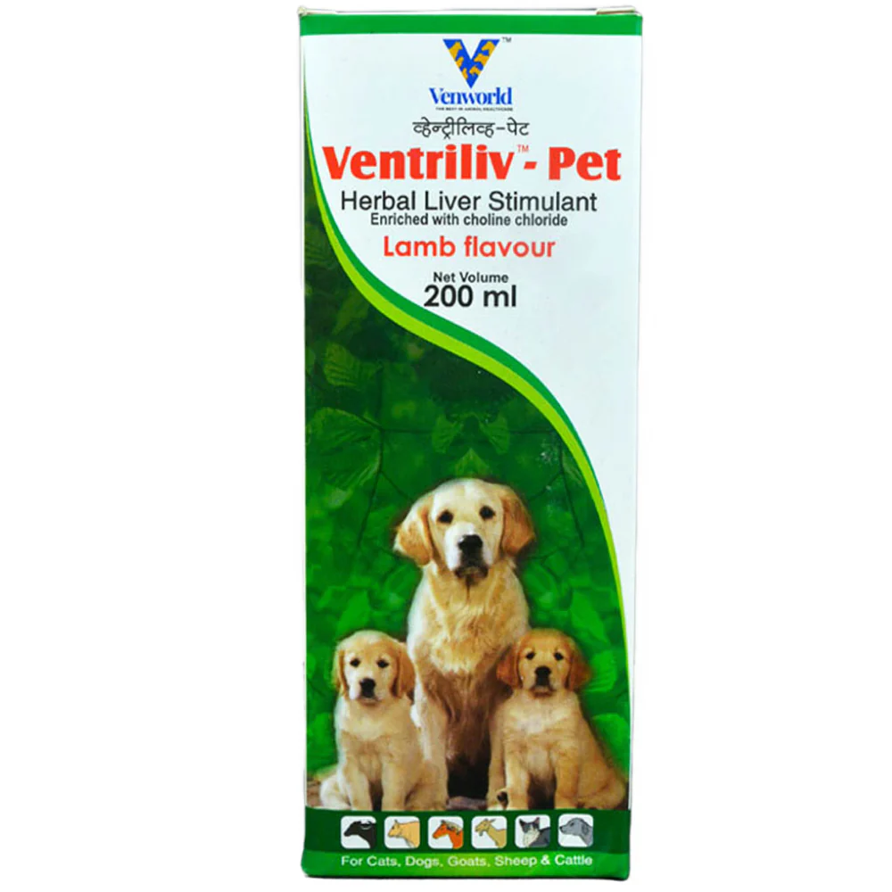 Venkys Ventriliv Pet Syrup for Dogs and Cats (200ml) - Image 2