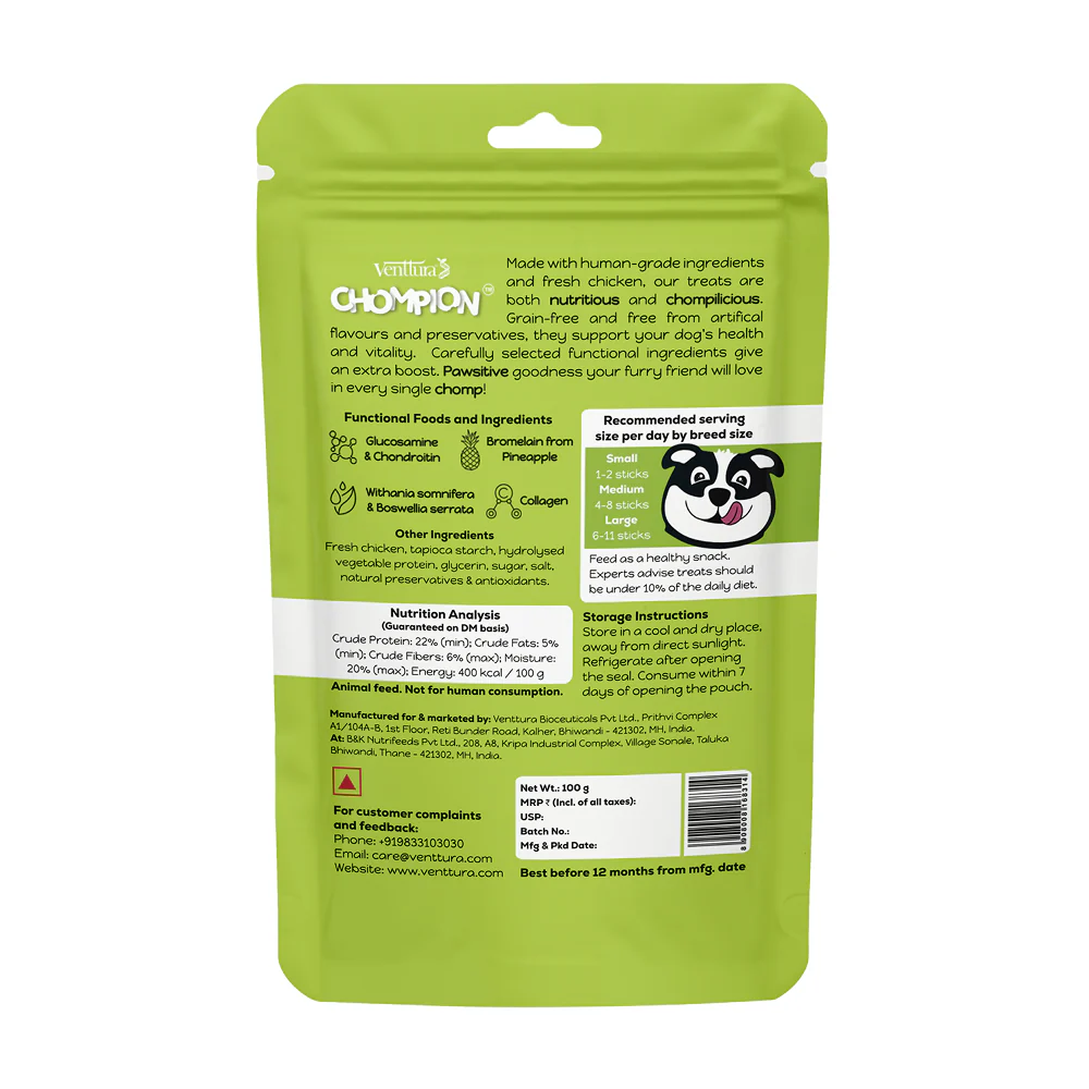 Venttura Chompion Pawsitive Hip & Joint Dogs Treats - Image 8