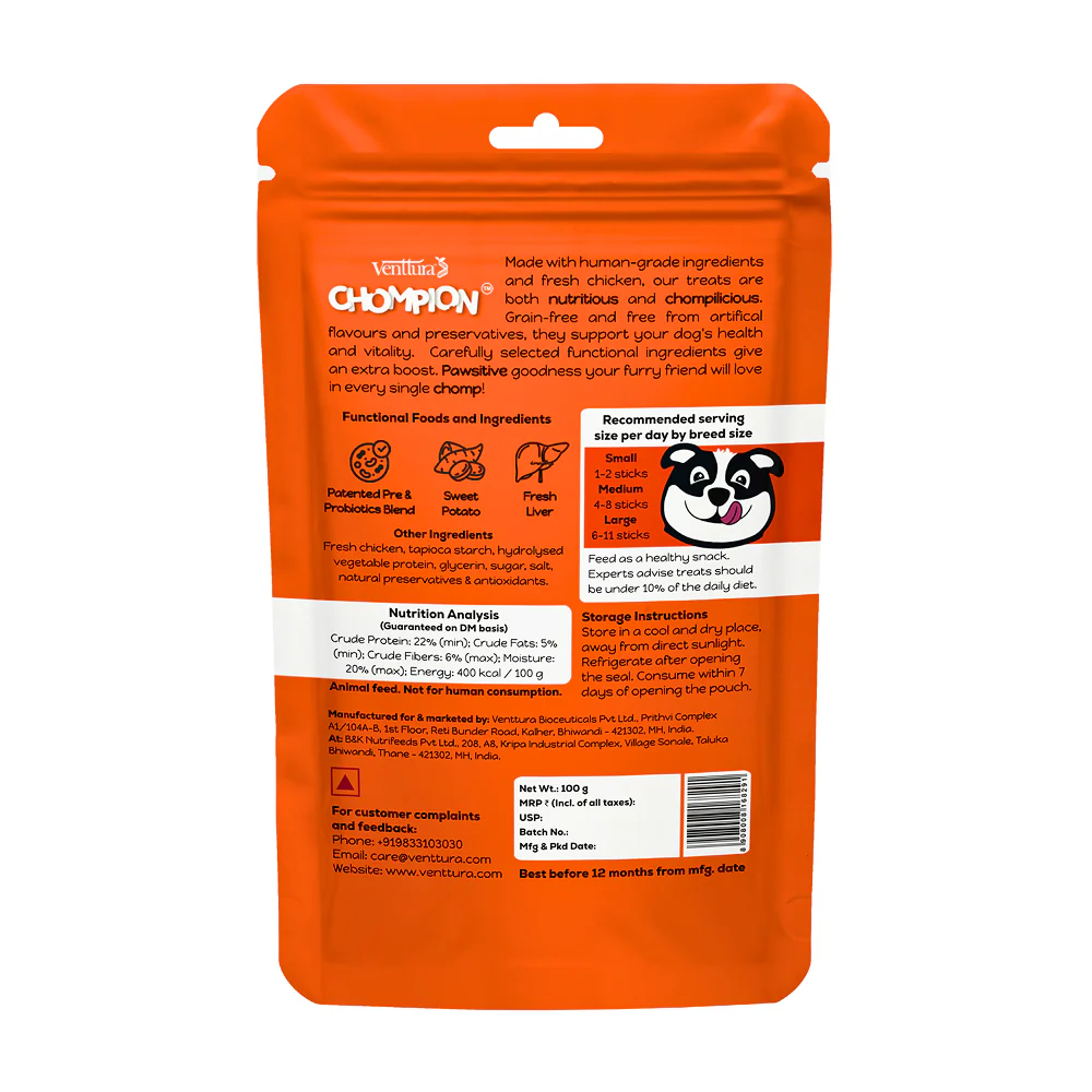 Venttura Chompion Pawsitive Immunity Wellness Dogs Treats - Image 2