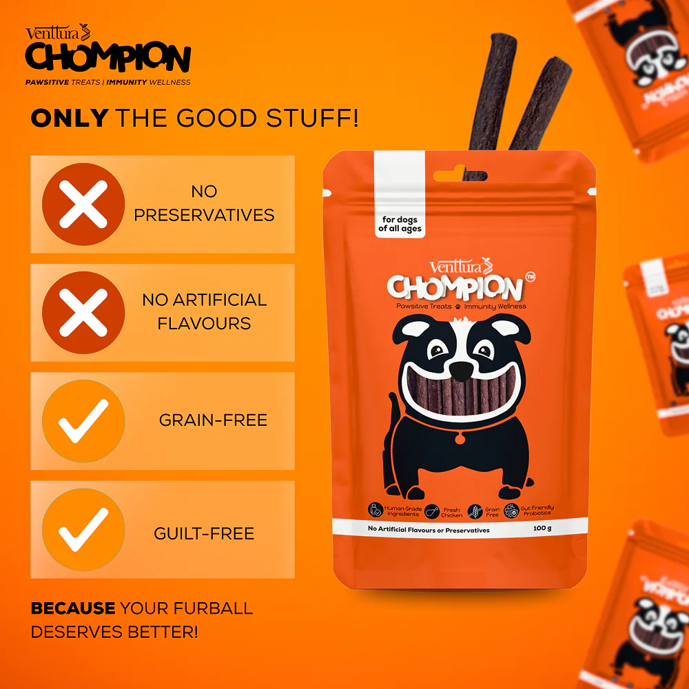 Venttura Chompion Pawsitive Immunity Wellness Dogs Treats - Image 6
