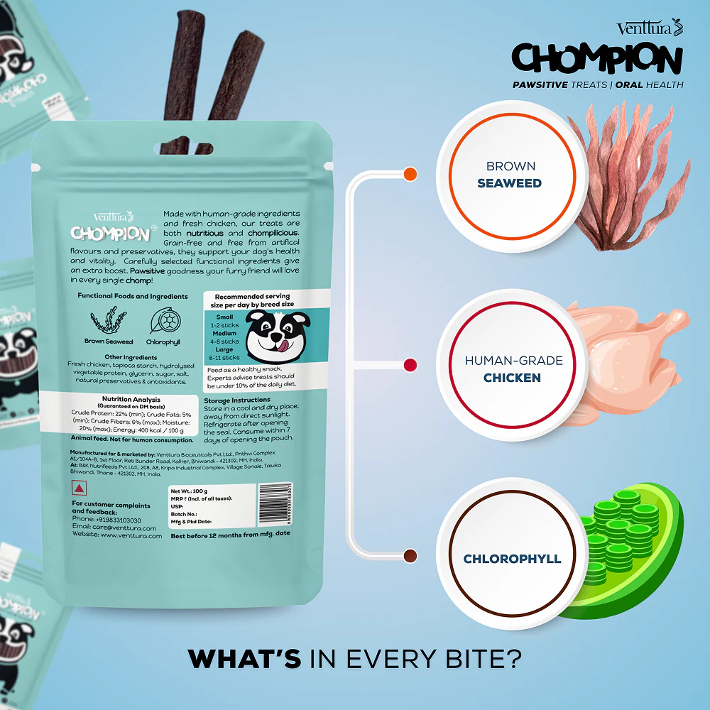 Venttura Chompion Pawsitive Oral Health Dog Treats - Image 5