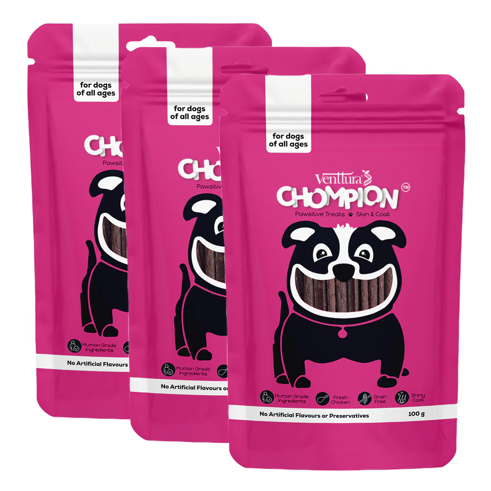 Venttura Chompion Pawsitive Skin and Coat Dog Treats - Image 10
