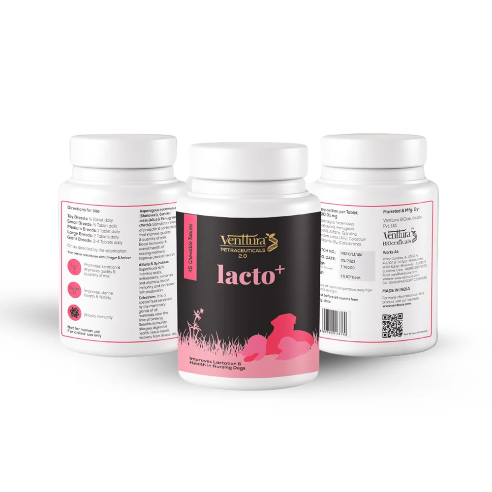 Venttura Lacto Plus Milk Boosters Chewable Tablets for Dogs - Image 8