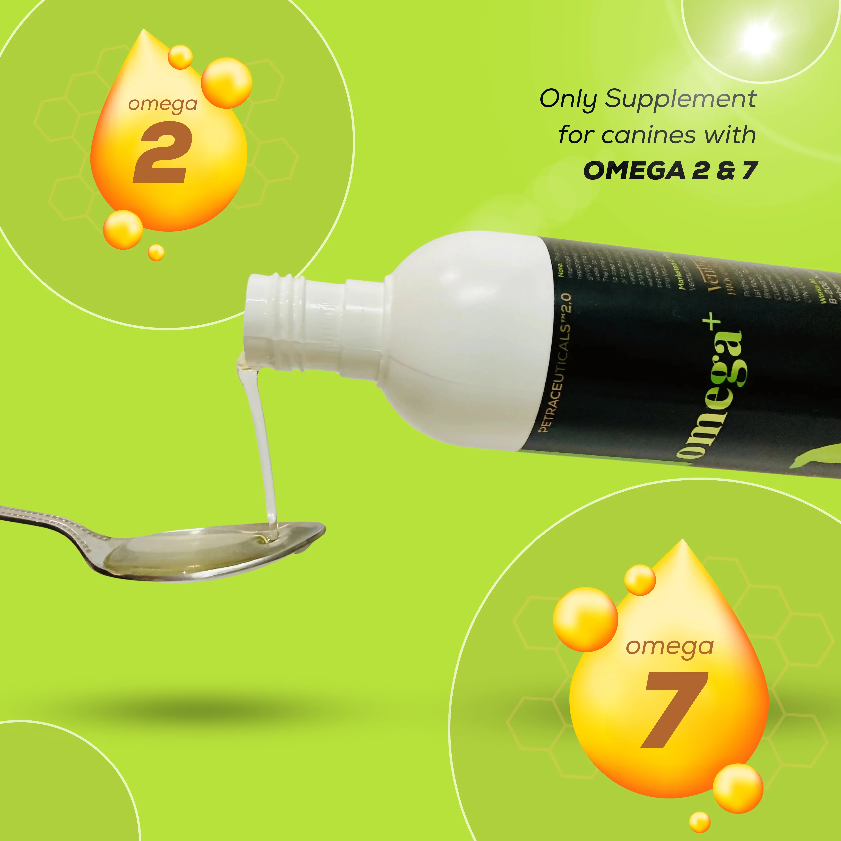 Venttura Omega 3 Plus Skin & Coat Syrup for Dogs - Image 3