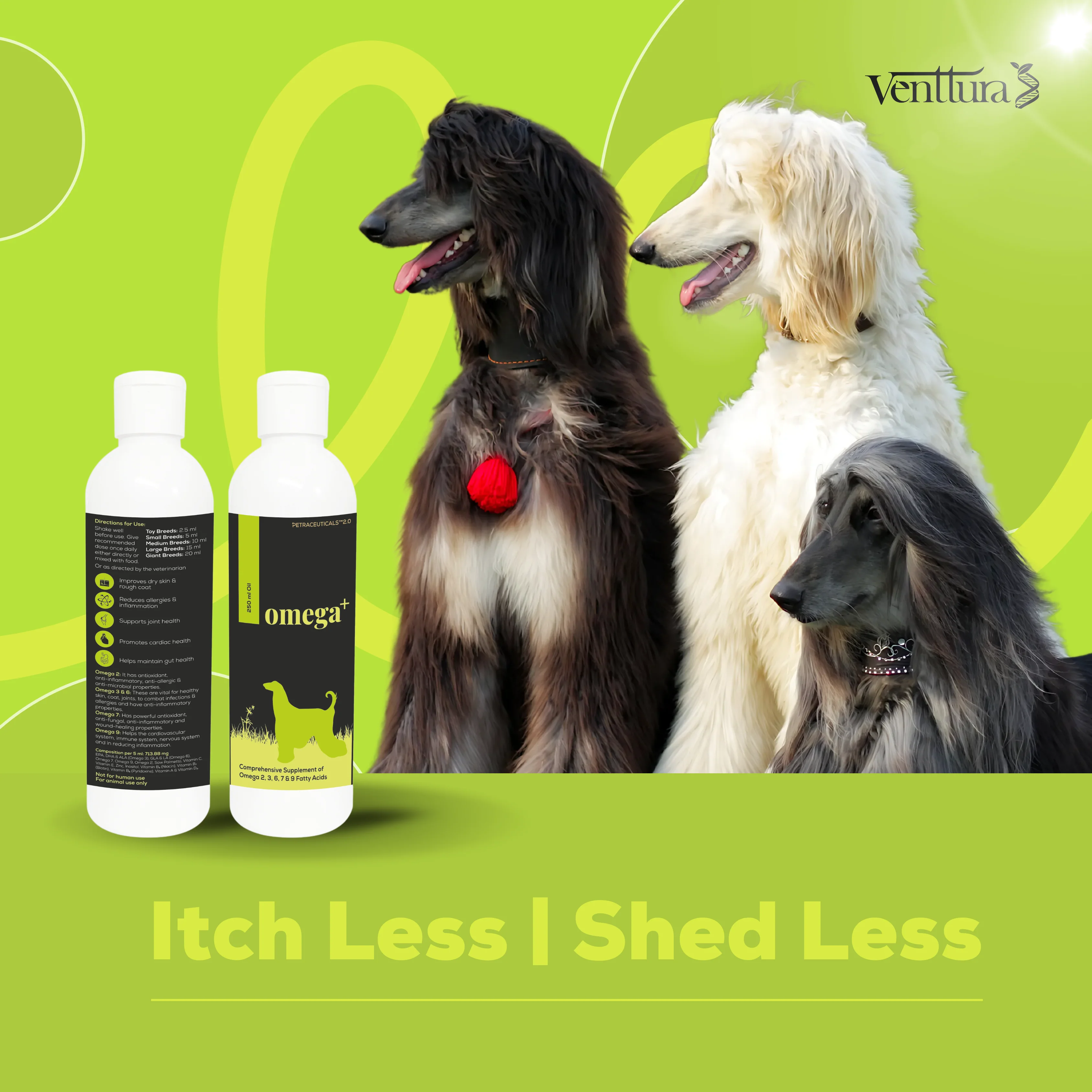 Venttura Omega 3 Plus Skin & Coat Syrup for Dogs - Image 7