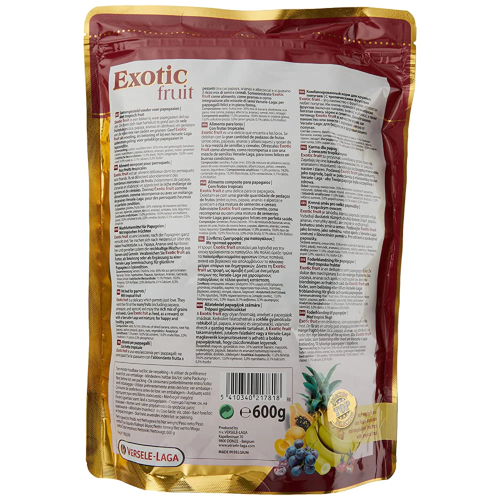 Versele Laga Prestige Fruit Mix Food For Parrots - Image 2