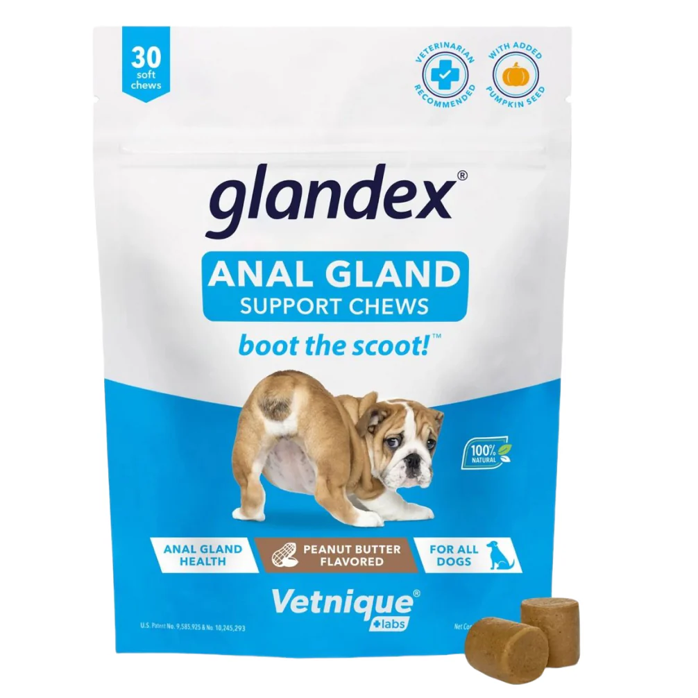 Vetnique Glandex Anal Gland Supplement for Dogs (30 Soft Chews) - Image 2