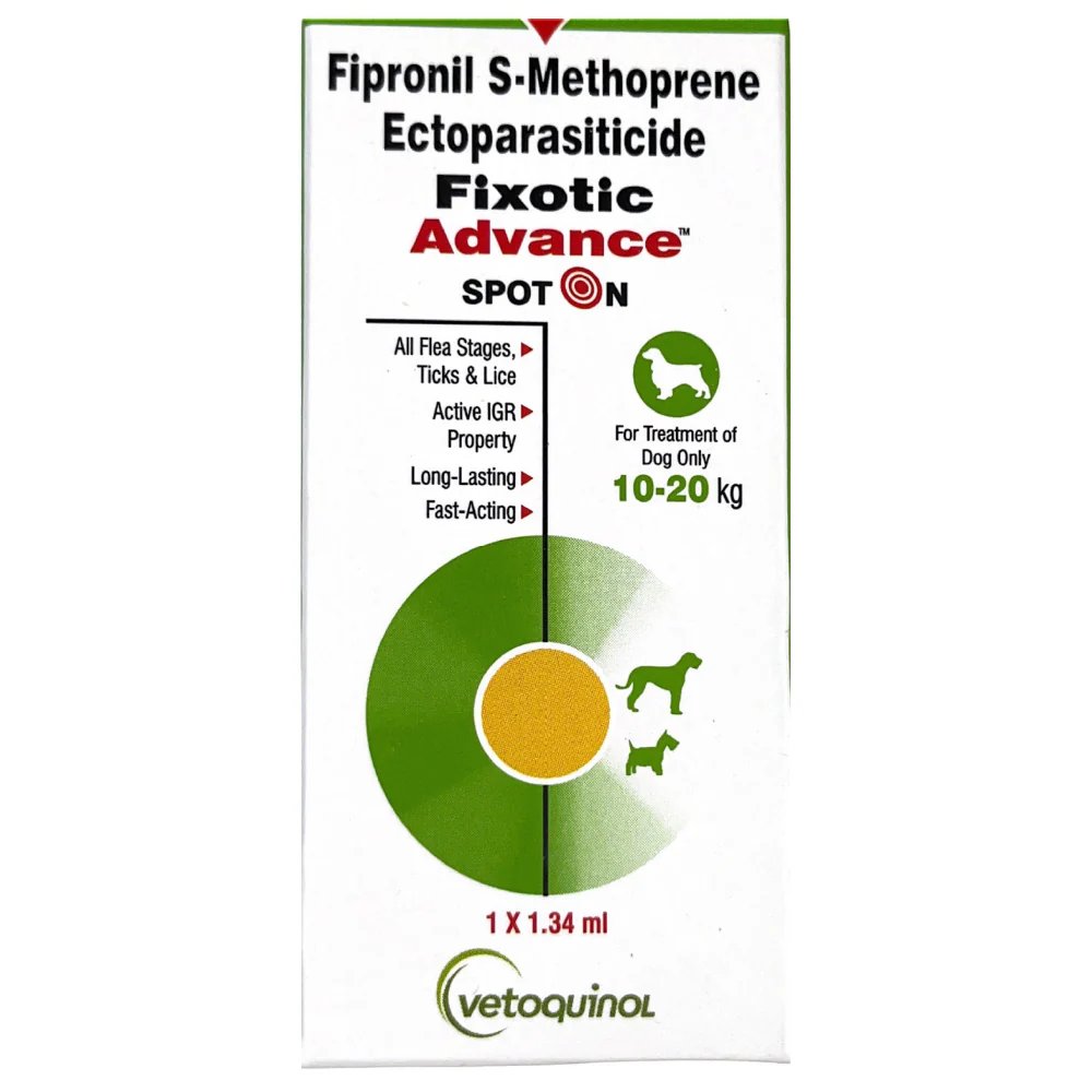 Vetoquinol Fixotic Advance (Fipronil) Tick & Flea Control Spot On for Dogs - Image 4
