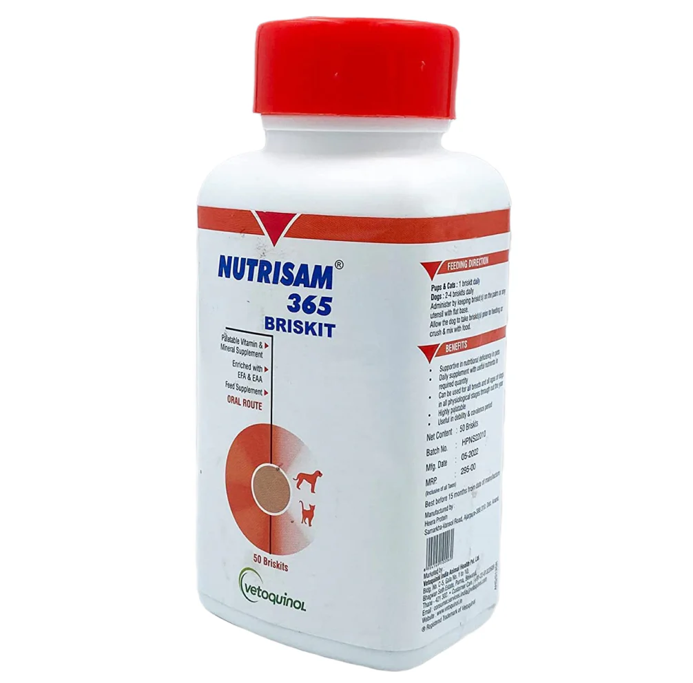Vetoquinol Nutrisam Calcium Supplements for Dogs and Cats - Image 2