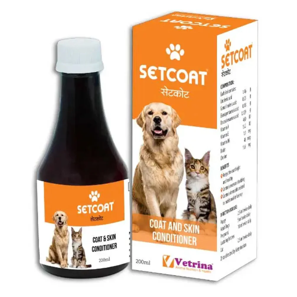 Vetrina Setcoat Syrup for Dogs and Cats (200ml) - Image 2