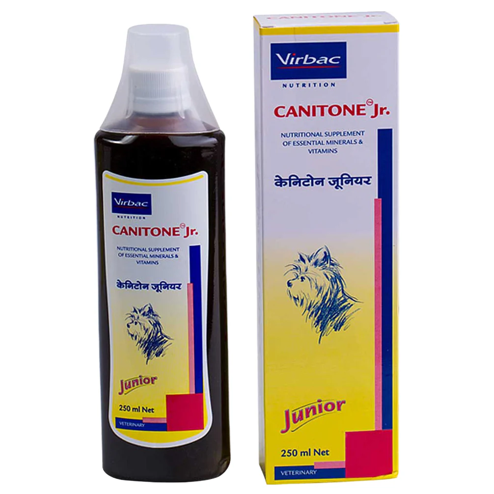 Virbac Canitone Junior Multivitamin Syrup for Dogs and Cats (250ml) - Image 3