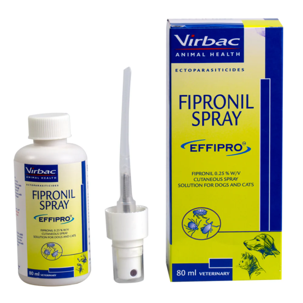 Virbac Effipro (Fipronil) Tick and Flea Control Spray for Dogs & Cats (80ml) - Image 2