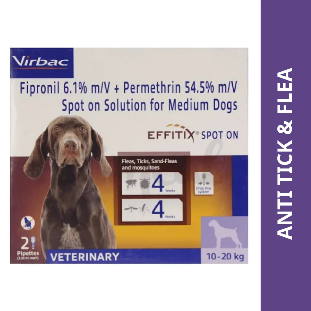 Virbac Effitix Tick & Flea Spot On for Dogs - Image 5