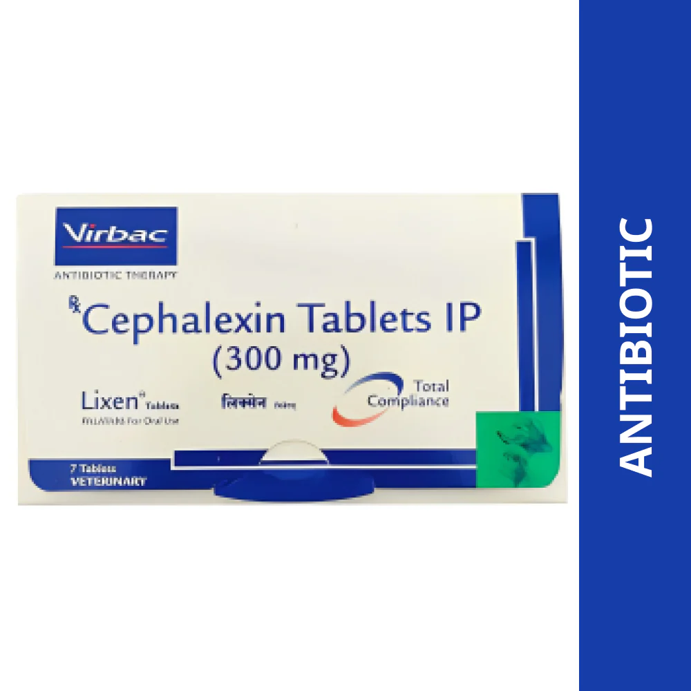 Virbac Lixen Palatab (Cephalexin) for Dogs & Cats (pack of 7 tablets) - Image 3