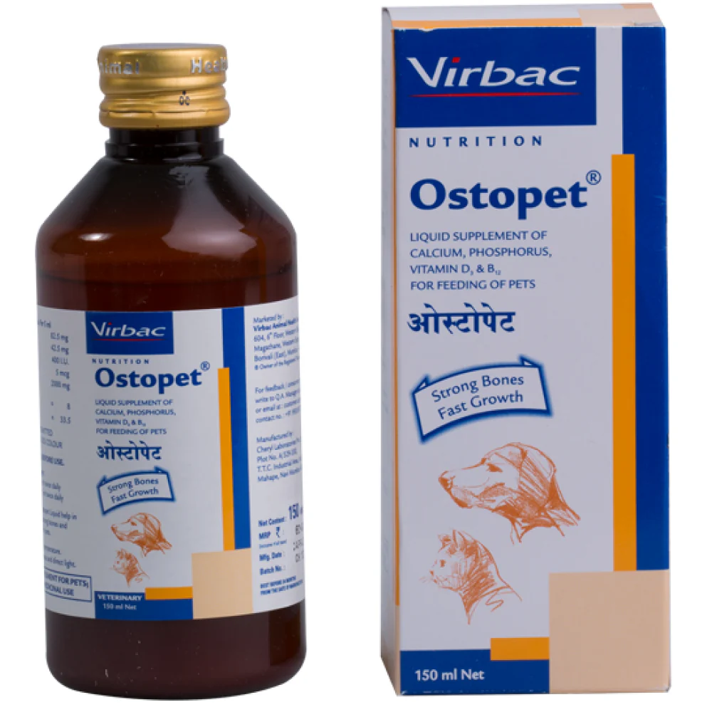 Virbac Ostopet Calcium Supplement Syrup for Dogs and Cats - Image 3