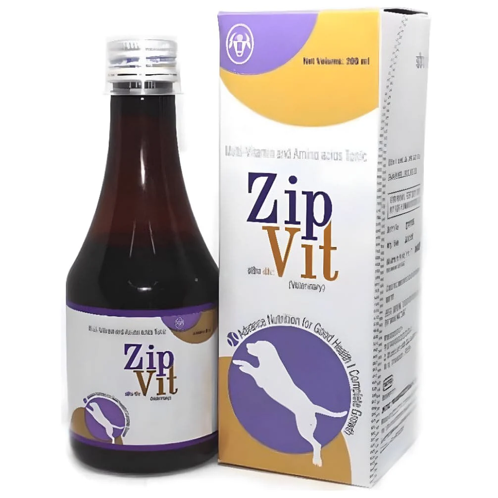 Virbac Ostopet Calcium Supplement Syrup and Intas Zipvit Multi Vitamin Supplement for Dogs & Cats  (200ml) Combo - Image 3
