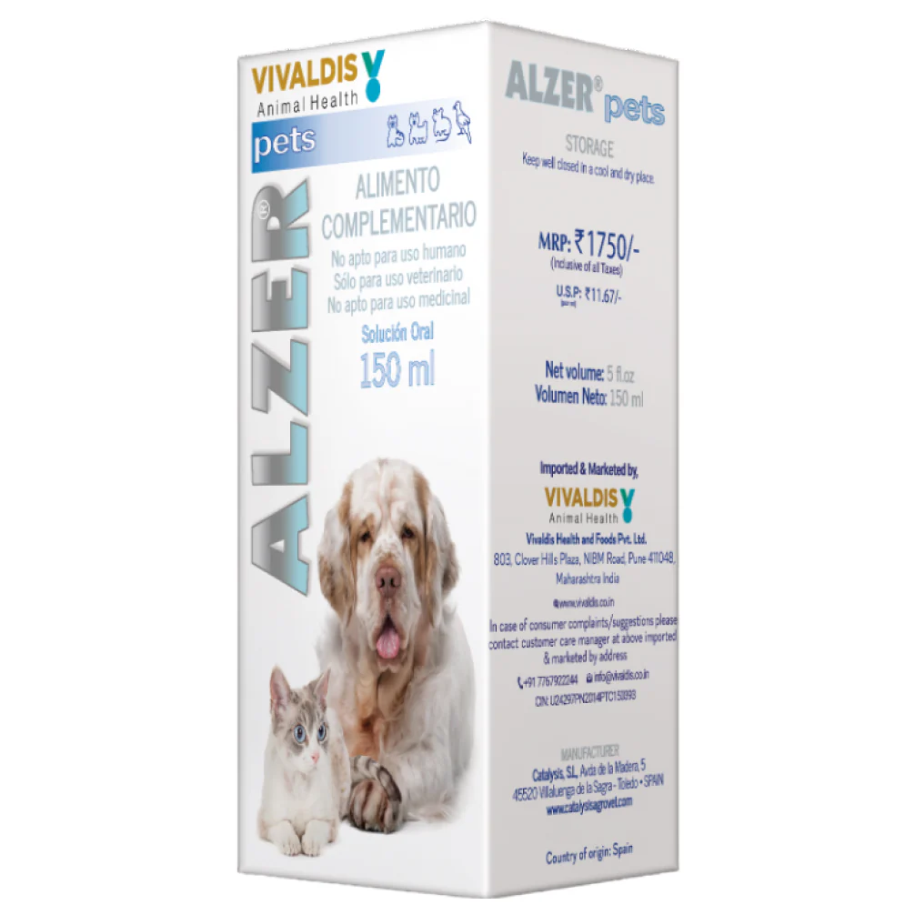 Vivaldis Alzer Syrup for Dogs and Cats (150ml) - Image 3